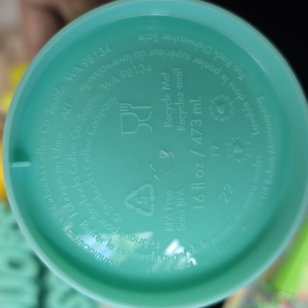 Starbucks Mint Green Reusable Travel Cup And Fueled By Coffee Pen + Ink Refill - Picture 9 of 9